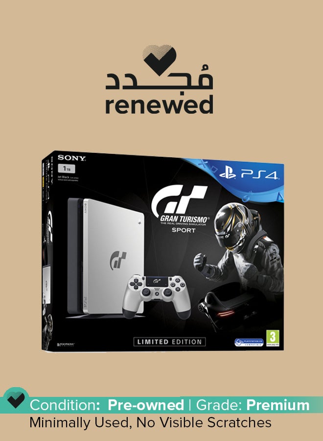 سوني Renewed - PlayStation 4 1TB Console With Gran Turismo Sport: Limited Edition  - Image 1
