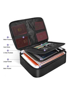 Generic Fireproof Document Bag With Zipper Black  - Image 4