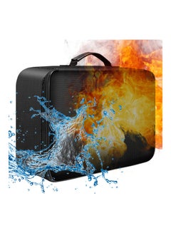 Generic Fireproof Document Bag With Zipper Black  - Image 1