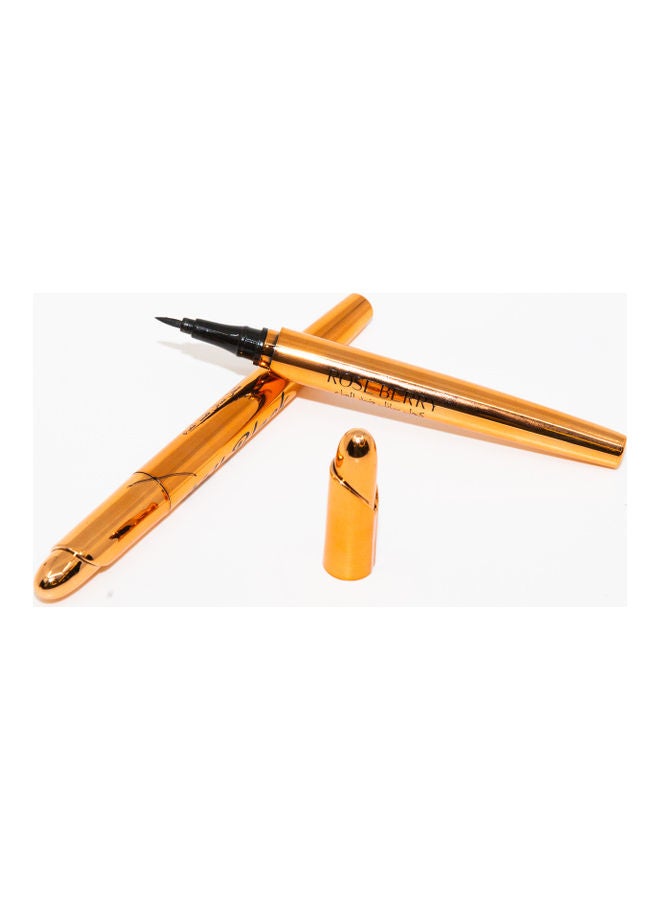 روز بيري كحل سائل قلم ضد الماء 2 قطعة أسود كيل - Image 1