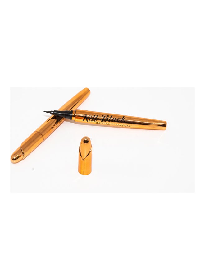 روز بيري كحل سائل قلم ضد الماء 2 قطعة أسود كيل - Image 2