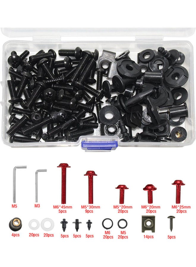 Generic Complete Motorcycle Fairing Bolts Screws Bodywork Kit Set  - Image 4