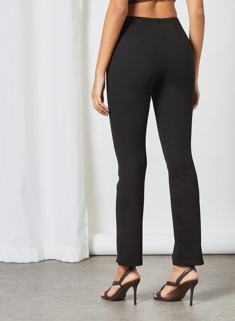 Fashion Union Adena High Waist Slim Pants Black