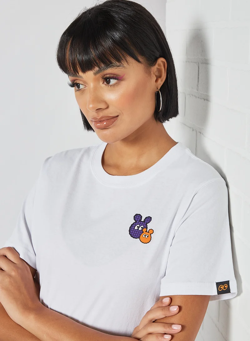 Mini Cream Logo Detail T-Shirt White