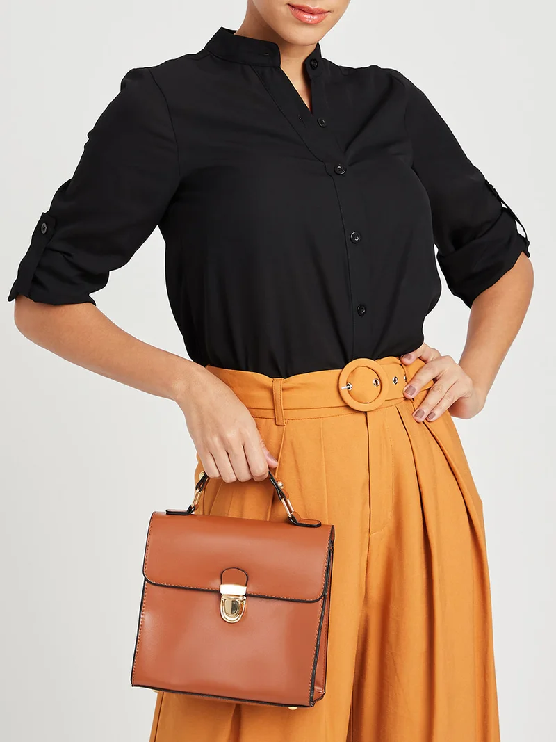 Closet By Styli Casual Stylish Shoulder Bag Brown