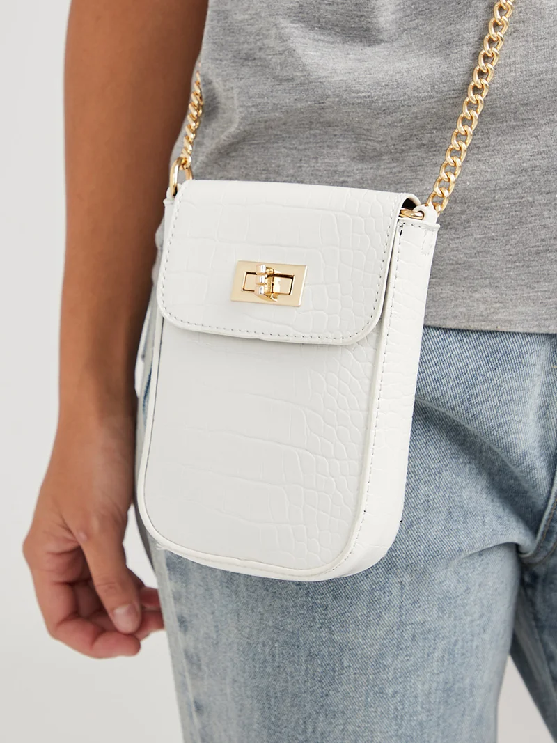 Closet By Styli Casual Stylish Crossbody Bag White