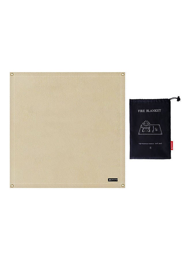 Barbecue Fireproof Cloth Beige 80x80cm - Image 1