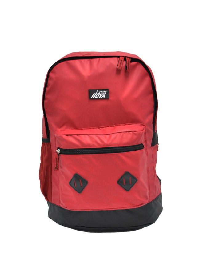 SuperNova 1 Compartment Backpack Red - Image 1