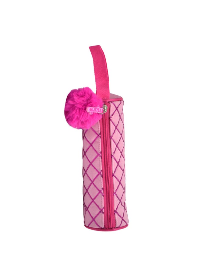 Disney Marie Chic Cat Premium Pencil Case Round Pink  - Image 2