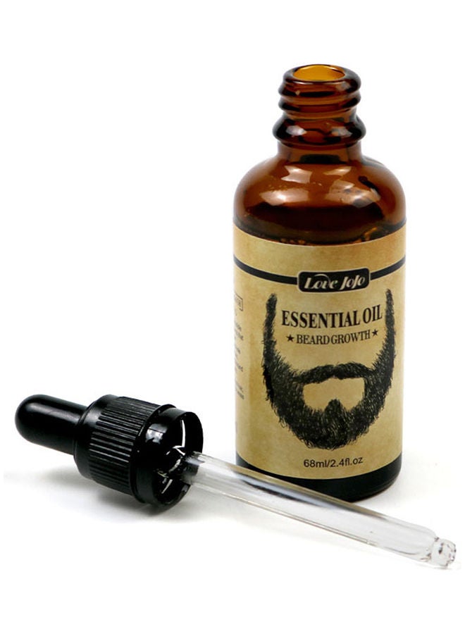 Love JoJo - 3-Piece Natural Oraganic Beard Growth Essential Oil Brown 68ml - Image 1