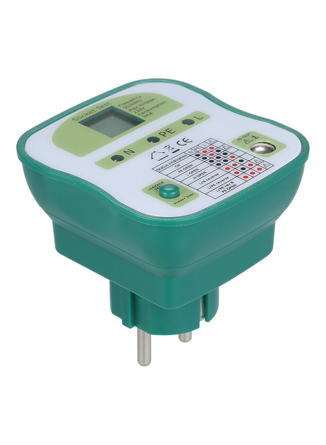 Generic - Multifunctional Smart Socket Tester with LCD Display Multicolour - Image 1