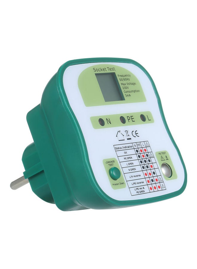 Multifunctional Smart Socket Tester with LCD Display Multicolour  - Image 1