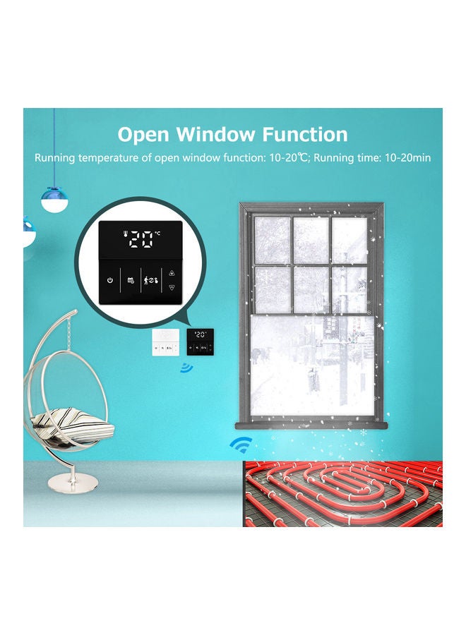 Wifi Thermostat with LCD Display Black - Image 3