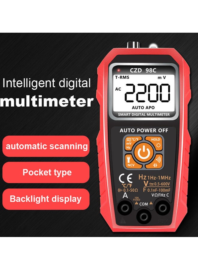 Large Voltage Current Meter with LCD Display Multicolour  - Image 3