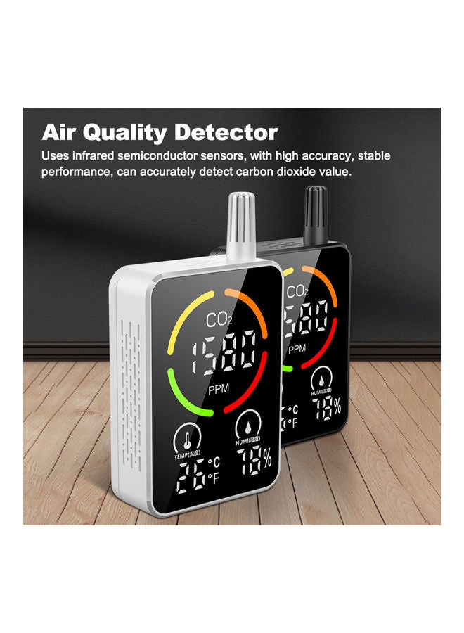 Air Quality Detector with LCD Display White  - Image 2