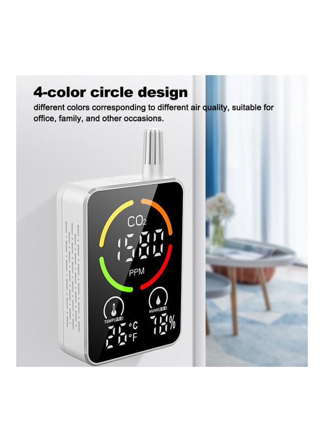 Air Quality Detector with LCD Display White  - Image 3