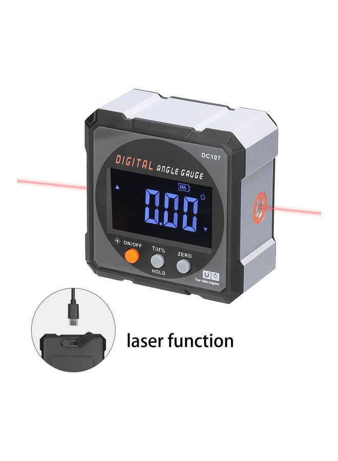USB Chargeable Digital Angle Gauge with LCD Display Multicolour - Image 3
