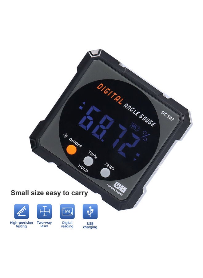 USB Chargeable Digital Angle Gauge with LCD Display Multicolour - Image 5