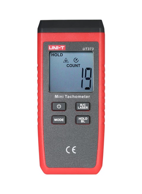 Mini Tachometer Black/Red 11.9 x 5.1 x 2.8cm