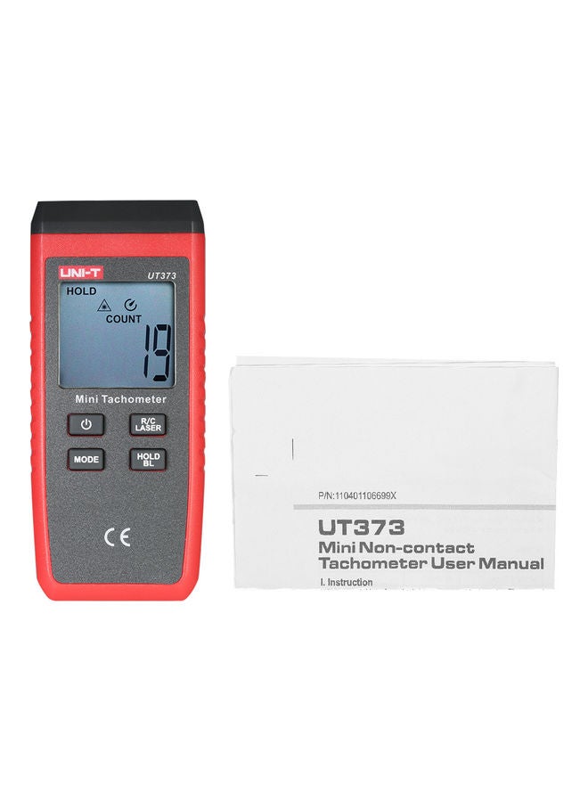 UNI-T - Mini Tachometer Black/Red 11.9 x 5.1 x 2.8cm - Image 1