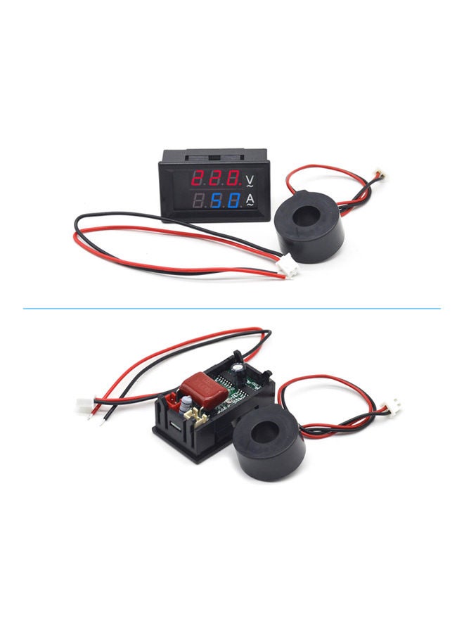 Digital Double Ammeter with LCD Display Black - Image 3