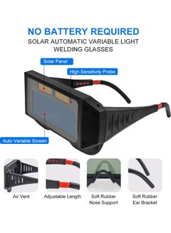 Generic Solar Automatic  Welding Glasses Black  - Image 4