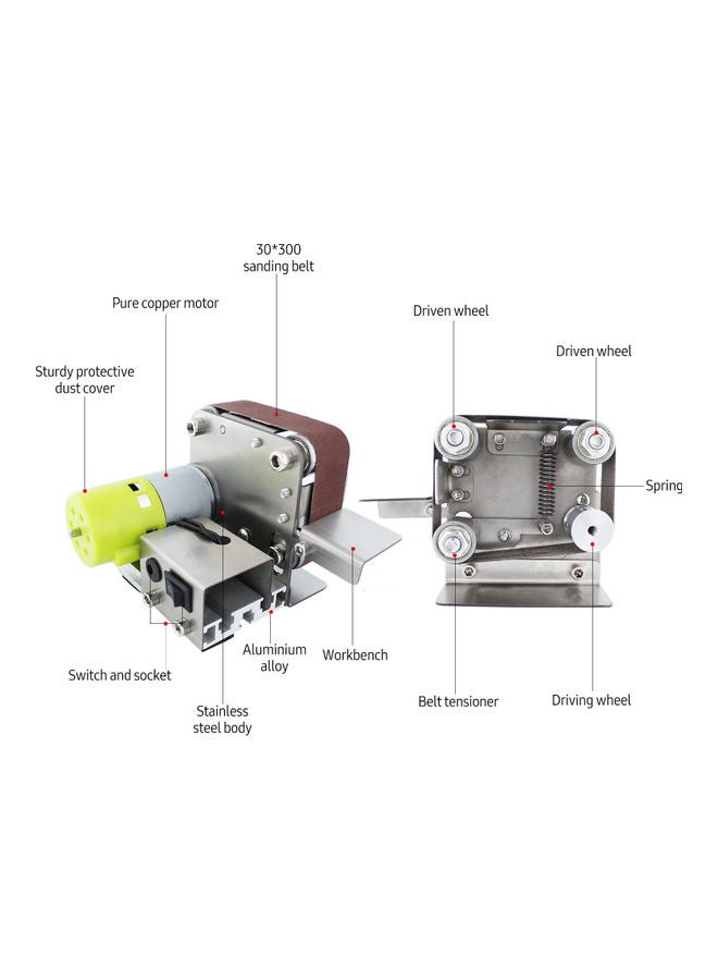 Generic Mini Belt Sander Machine Multicolour  - Image 3