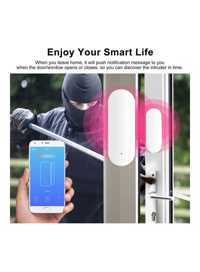 Generic - Protective Smart Door Sensor White - Image 1