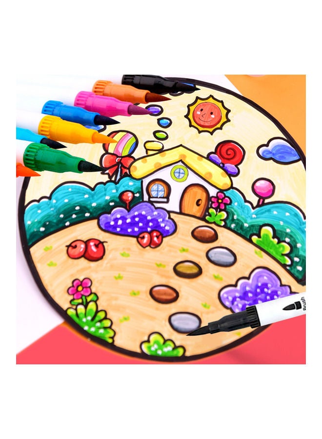 12-Piece Double Head Coloured Markers pen set Multicolor - Image 5