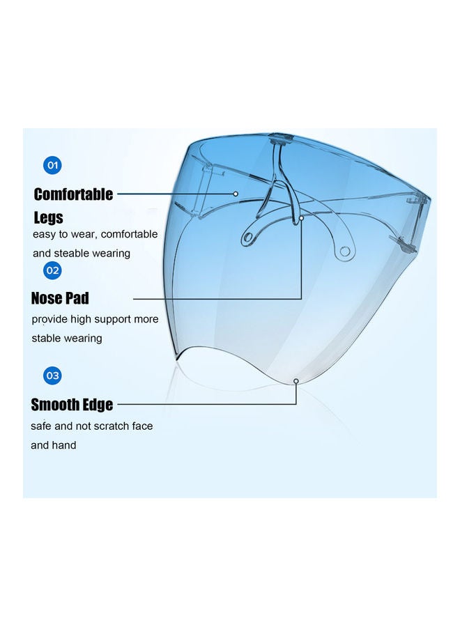 Protective Anti-Fog Full Face Shield Glass Grey  - Image 3