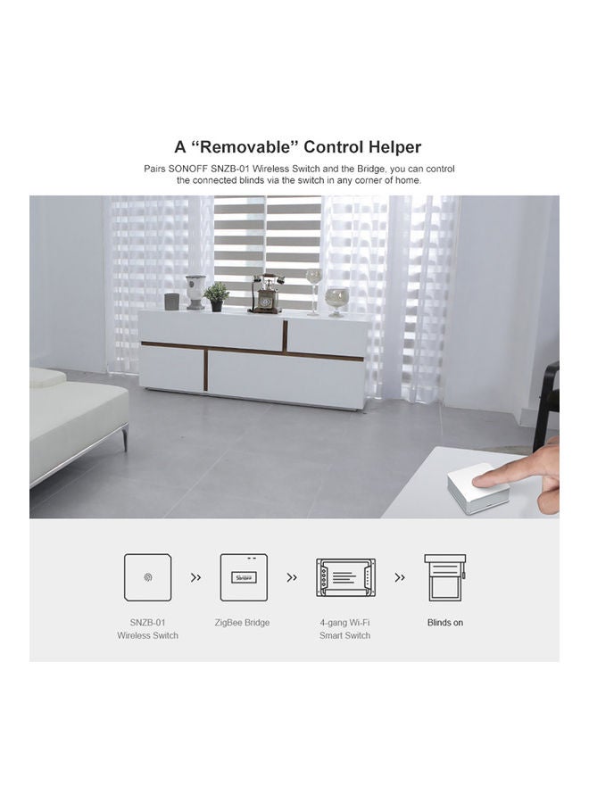 SONOFF ZigBee Bridge White 6.6x2.4x6.6cm - Image 3