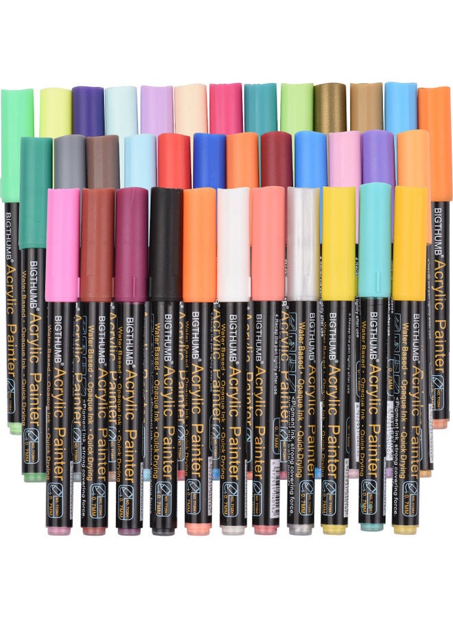 36-Vibrant Colors Acrylic Painter Set Multicolor - Image 1