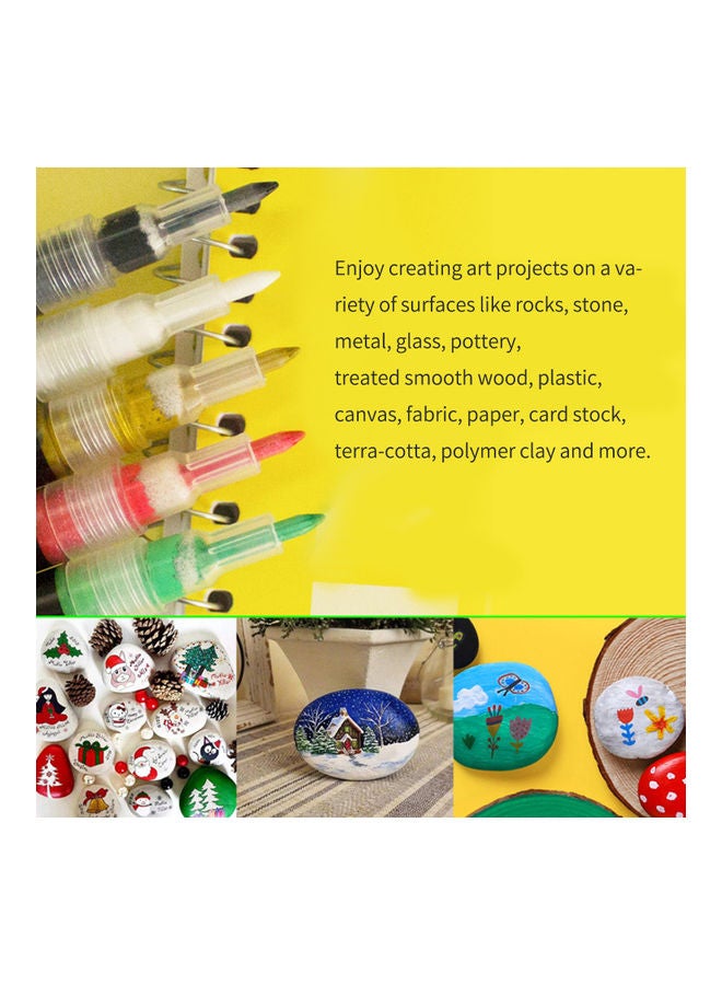 36-Vibrant Colors Acrylic Painter Set Multicolor - Image 4