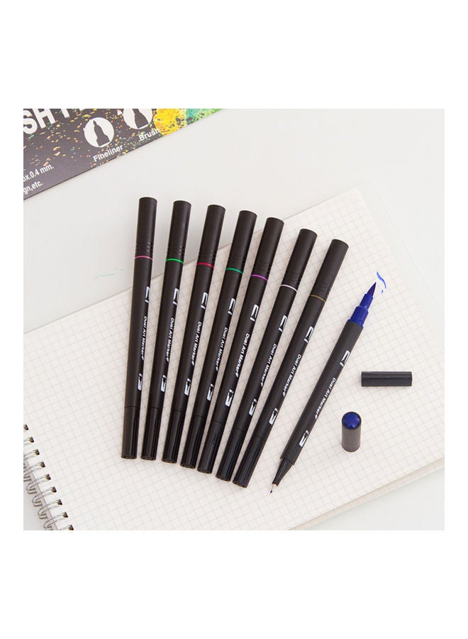 Generic 48-Colors Dual Tip Brush Pens Fineliner & Brush Tip Art Markers Colored Pens for Children Multicolor  - Image 4