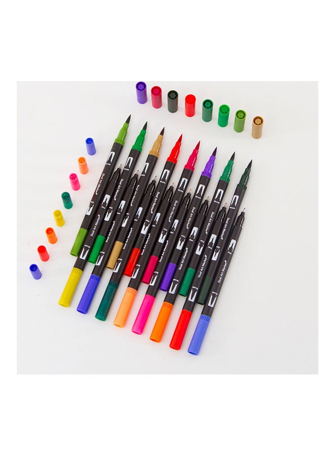 120 Colours Art Markers Set With Brush And Fine Tips Multicolour - Image 2