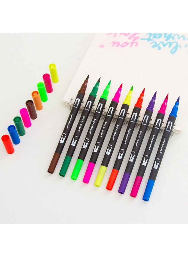 120 Colours Art Markers Set With Brush And Fine Tips Multicolour - Image 3