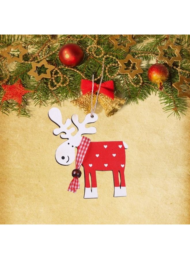 بي جي إم طقم دلايات ديكورية آيك مكون من 10 قطع أحمر/أبيض - Image 3