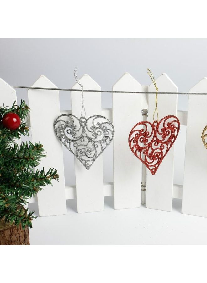 بي جي إم 3 قطع دلاية زينة معلقة بتصميم قلب متعدد الألوان - Image 2