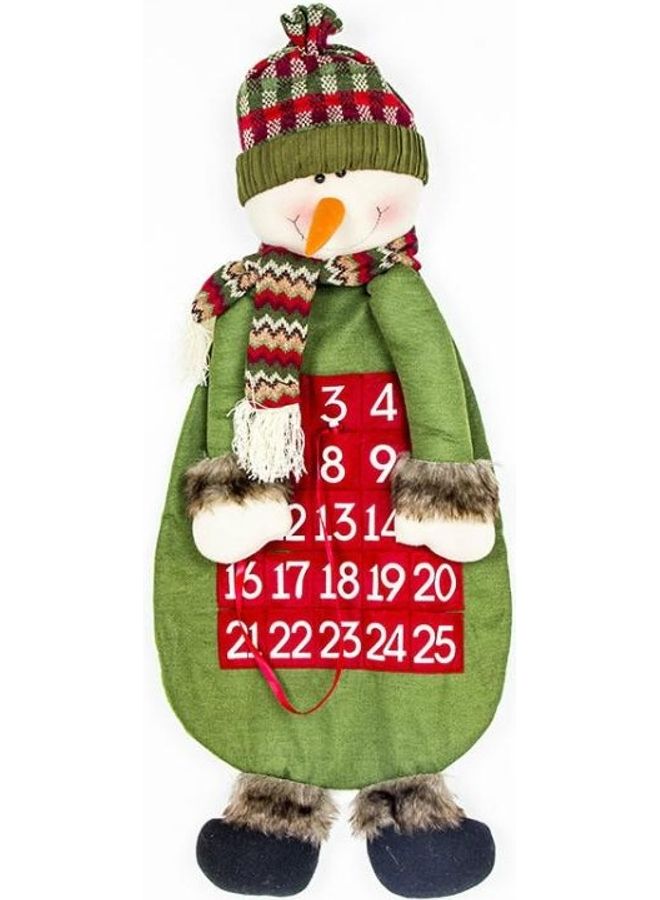 BGM 2-Piece Christmas Creative Puppet Calendar Set Green/Red/White - Image 1