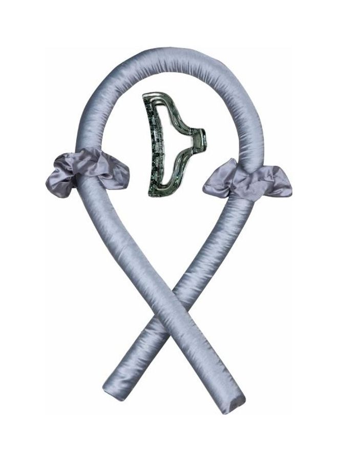 بي جي إم طقم جهاز كي مخصص لتجعيد الشعر بإسفنجة دون حرارة مكون من قطعتين رمادي فاتح - Image 1