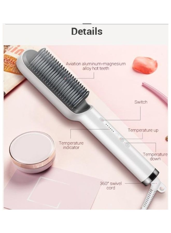 BGM Electric Straight Hair Comb White - Image 3