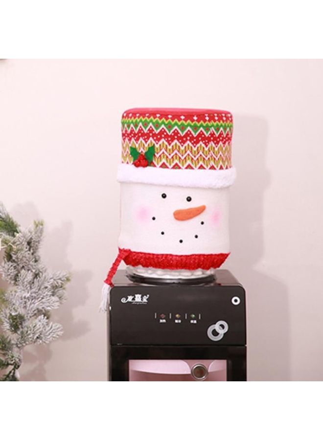 بي جي إم حلية ديكورية بشكل رجل الثلج أبيض/ أحمر/ أخضر - Image 2