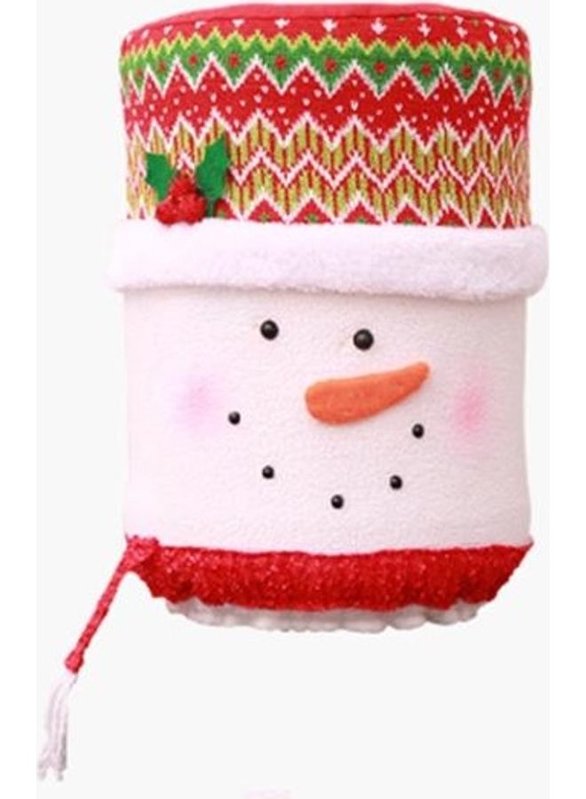 بي جي إم حلية ديكورية بشكل رجل الثلج أبيض/ أحمر/ أخضر - Image 1