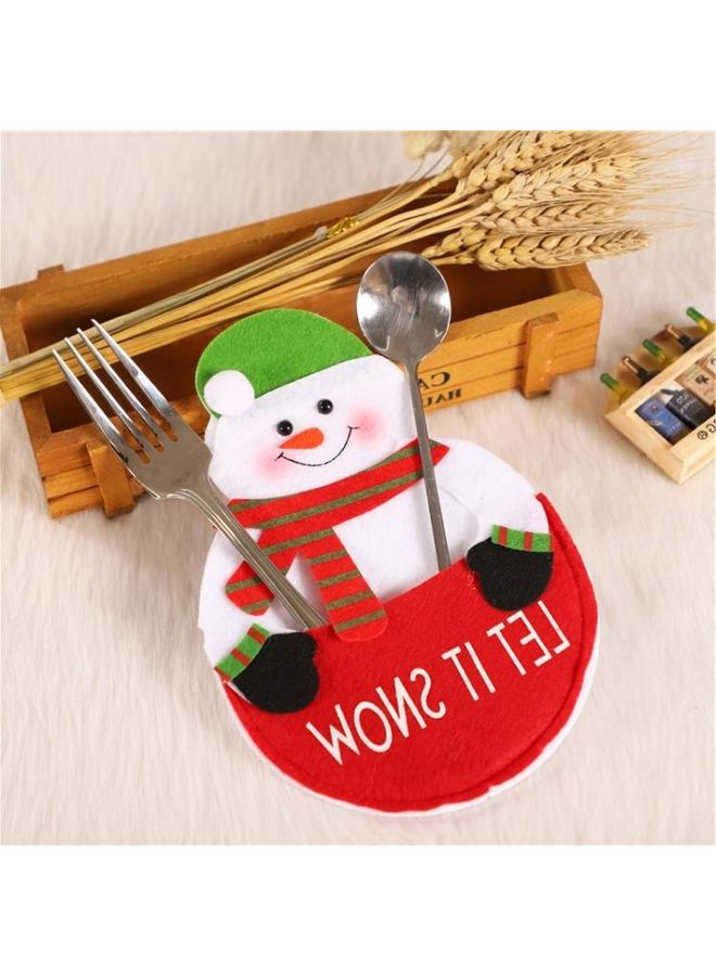 بي جي إم طقم 10 قطع حلية للزينة بتصميم رجل الثلج متعدد الألوان - Image 2