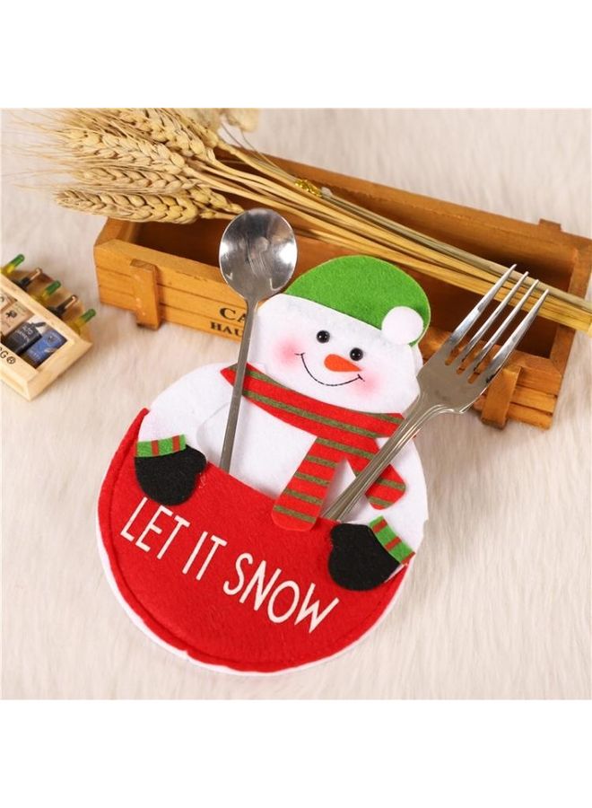 بي جي إم طقم 10 قطع حلية للزينة بتصميم رجل الثلج متعدد الألوان - Image 1