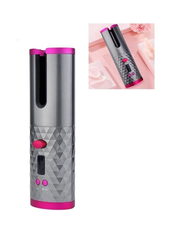 بي جي إم جهاز تجعيد الشعر الأتوماتيكي بمنفذ USB للشحن رمادي/ وردي - Image 1