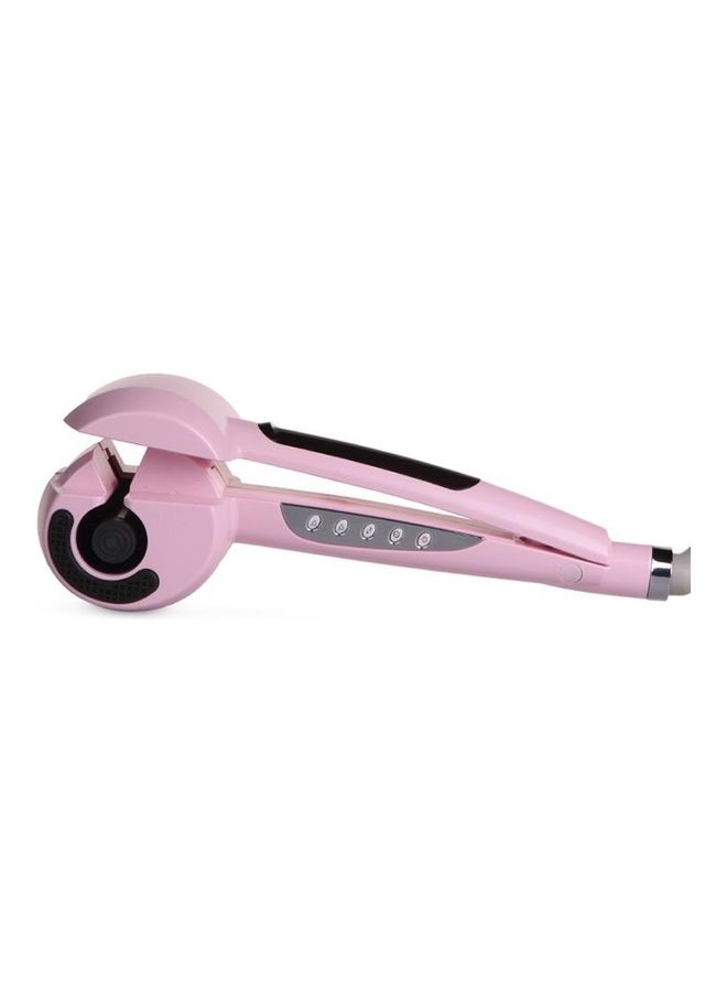 BGM Automatic Titanium Curling Irons Hair Styler Tools Dual Voltage with LCD Screen Display Led Pink - Image 2
