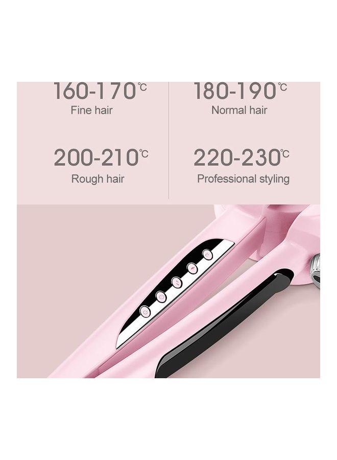 BGM Automatic Titanium Curling Irons Hair Styler Tools Dual Voltage with LCD Screen Display Led Pink - Image 3