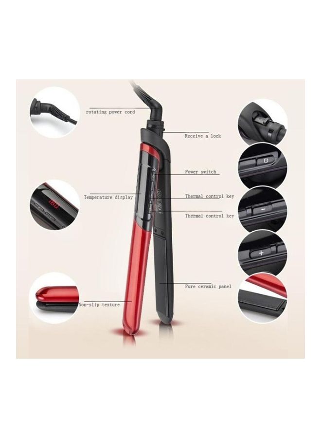 بي جي إم جهاز مخصص لفرد وتجعيد الشعر 2 في 1 مسطح ومزود بشاشة LCD متعدد الألوان - Image 4