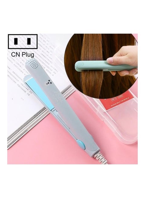 Mini Professional Hair Straightening Iron Light Blue